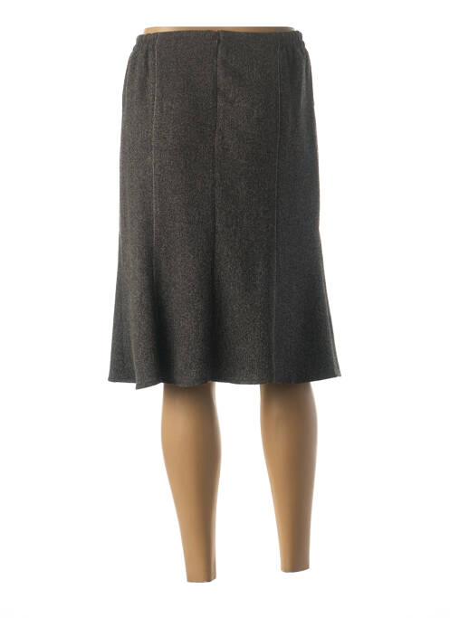 Jupe mi-longue gris GUY DUBOUIS pour femme