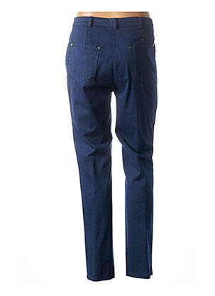 Pantalon coupe droite taille normale bleu GUY DUBOUIS femme