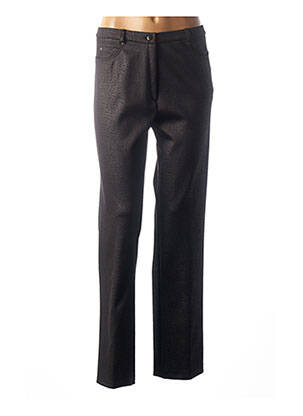 Pantalon coupe droite taille normale noir GUY DUBOUIS femme