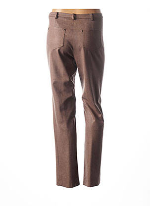 Pantalon slim taille normale marron GUY DUBOUIS femme