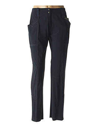 Pantalon droit stretch bleu GUY DUBOUIS femme