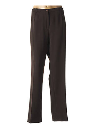 Pantalon droit stretch taille normale marron GUY DUBOUIS femme