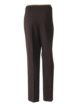 Pantalon droit stretch taille normale marron GUY DUBOUIS femme