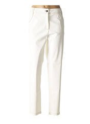 Jeans coupe slim blanc ANNE KELLY pour femme seconde vue