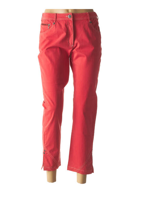Pantalon 7/8 rouge ANNE KELLY pour femme