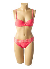 Maillot de bain 2 pièces rose CHANTELLE pour femme seconde vue