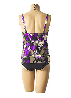 Tankini bretelles élastiquées violet ANITA femme