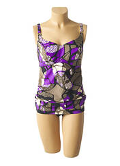 Tankini violet ANITA pour femme seconde vue