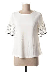 T-shirt blanc COMOUNAREGADERA pour femme seconde vue