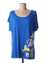 T-shirt bleu ZAS-K pour femme seconde vue