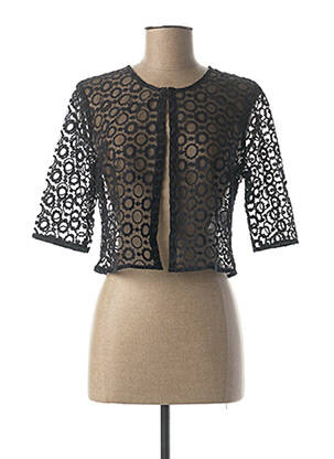 Gilet manches longues bleu LA FEE MARABOUTEE pour femme