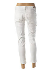 Pantalon 7/8 blanc DESGASTE pour femme seconde vue