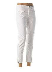 Pantalon 7/8 blanc EMMA & ROCK pour femme seconde vue