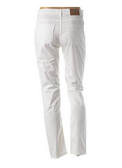 Pantalon slim blanc MENSI COLLEZIONE pour femme seconde vue