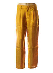 Pantalon droit jaune SCOTCH & SODA pour femme seconde vue