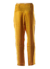 Pantalon droit jaune SCOTCH & SODA pour femme seconde vue