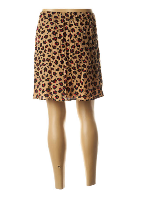 Jupe courte beige GARCIA pour femme
