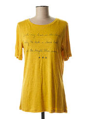T-shirt jaune GEISHA pour femme seconde vue