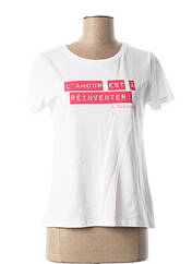 T-shirt blanc LA FÉE ATELIER BY LA FÉE MARABOUTÉE pour femme seconde vue