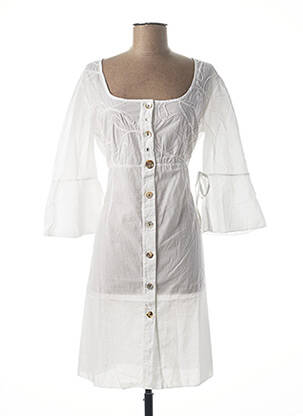 Robe mi-longue blanc ARTE PURA pour femme