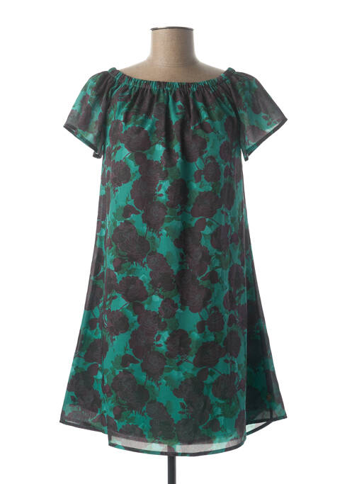Freeman T Porter Robes Courtes Femme De Couleur Vert En Destockage Vert00 Modz