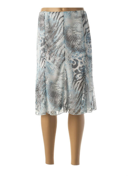 Jupe mi-longue bleu FRANCE RIVOIRE femme