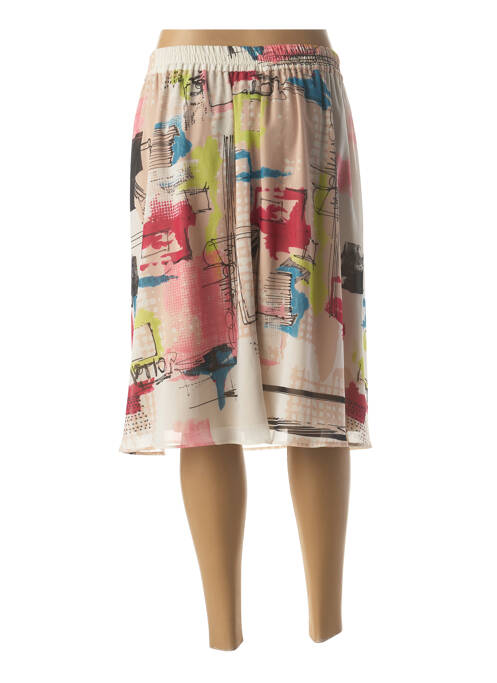 Jupe mi-longue blanc GUY DUBOUIS pour femme