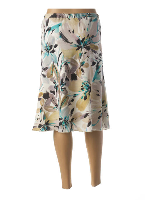 Jupe mi-longue blanc GUY DUBOUIS pour femme