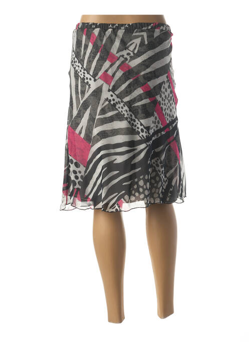 Jupe mi-longue gris GUY DUBOUIS pour femme