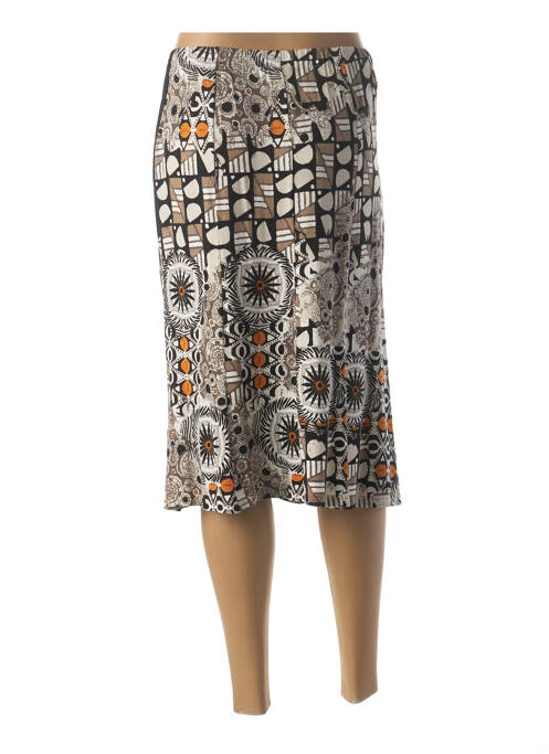 Jupe mi-longue noir FRANCE RIVOIRE pour femme