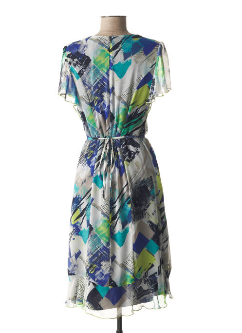 Robe mi-longue bleu GUY DUBOUIS femme