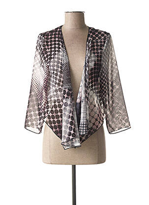 Boléro maille fine violet GUY DUBOUIS femme