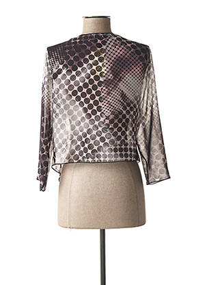 Boléro maille fine violet GUY DUBOUIS femme