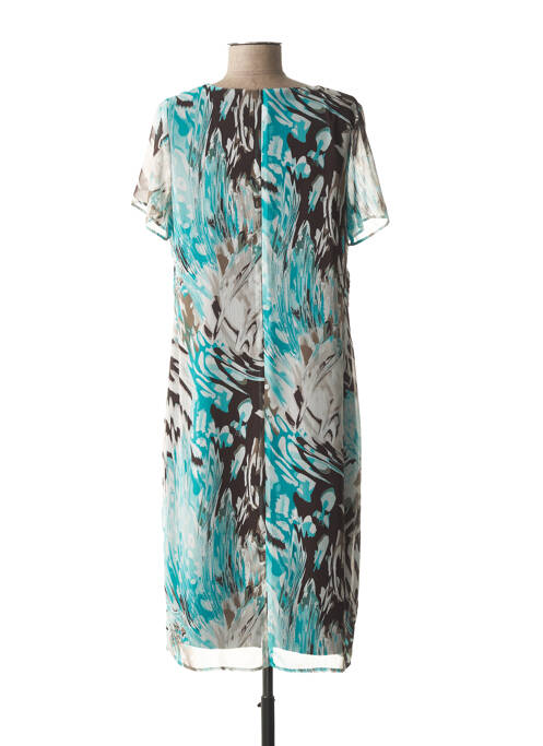 Robe mi-longue bleu GUY DUBOUIS pour femme