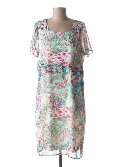 Robe mi-longue vert FRANCE RIVOIRE pour femme