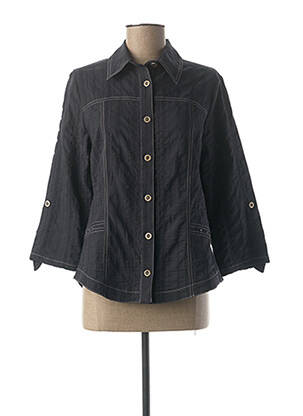 Chemisier coupe cintrée manches 3/4 bleu GUY DUBOUIS femme