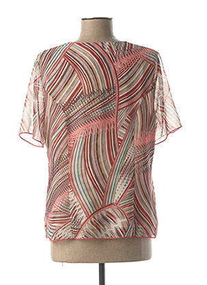 Blouse manches courtes manches courtes rose FRANCE RIVOIRE femme