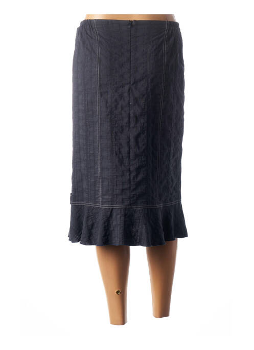 Jupe mi-longue bleu GUY DUBOUIS pour femme