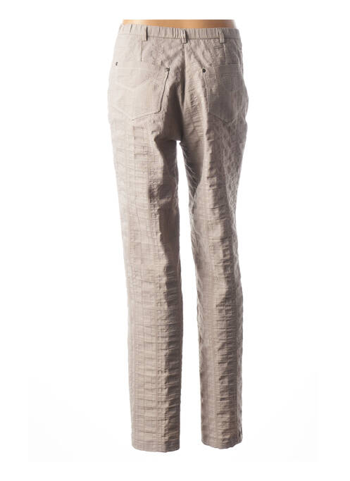 Pantalon droit gris FRANCE RIVOIRE pour femme