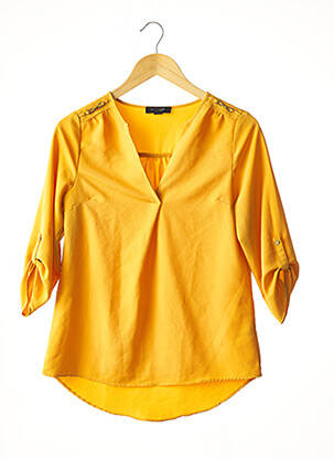Blouse manches 3/4 manches 3/4 jaune ATMOSPHERE femme