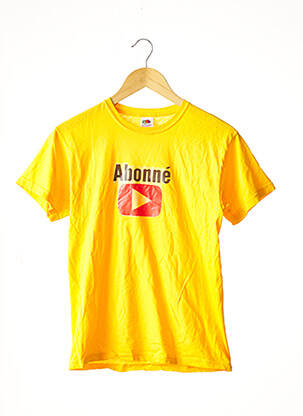 T-shirt jaune FRUIT OF THE LOOM pour femme