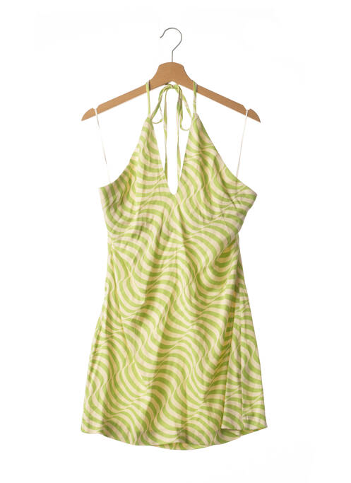 Robe courte vert ZARA pour femme