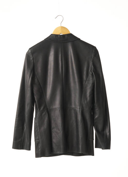 Veste en cuir noir ERMANNO SCERVINO pour femme