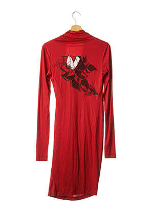 Robe mi-longue manches longues manches longues rouge BYBLOS femme