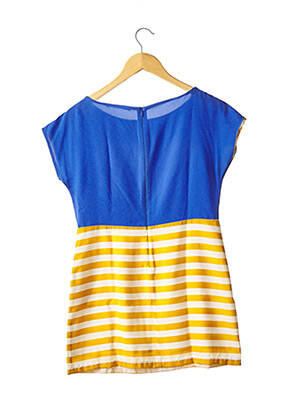 Robe courte sans manche sans manche bleu FORNARINA femme