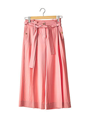 Pantalon 7/8 taille haute taille haute rose ALYSI femme