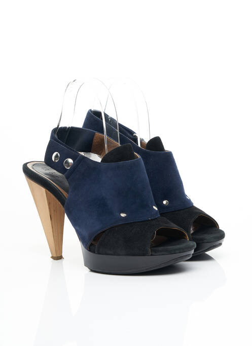 Sandales/nu pieds talon haut de 10cm et plus bleu MARNI femme