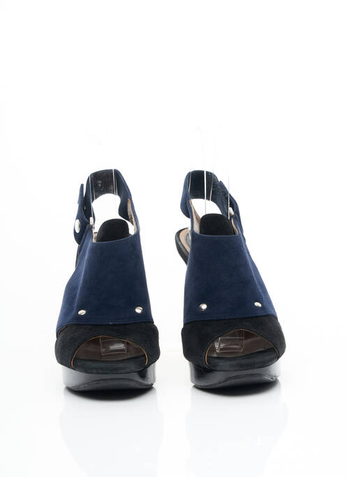Sandales/nu pieds talon haut de 10cm et plus bleu MARNI femme