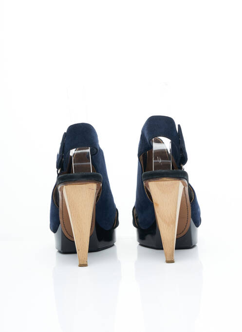 Sandales/nu pieds talon haut de 10cm et plus bleu MARNI femme