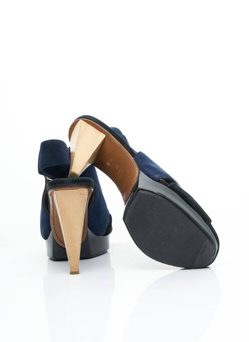 Sandales/nu pieds talon haut de 10cm et plus bleu MARNI femme